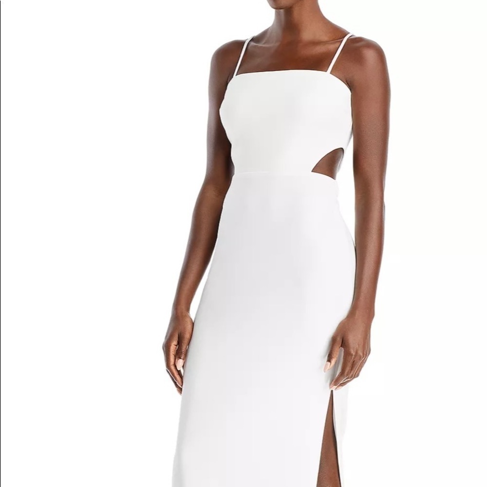 Ntw Aqua formal white cutout dress size 0